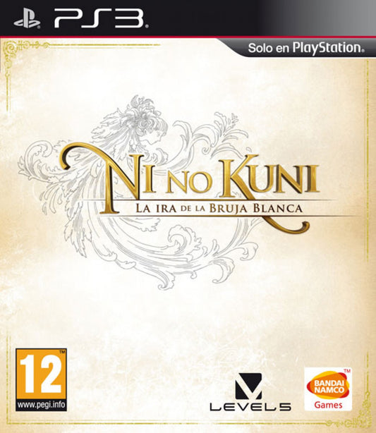 Ni no Kuni: Wrath of the White Witch PAL Import PlayStation 3 PS3 video game, role-playing RPG, fantasy adventure, Studio Ghibli-inspired visuals, console title cover