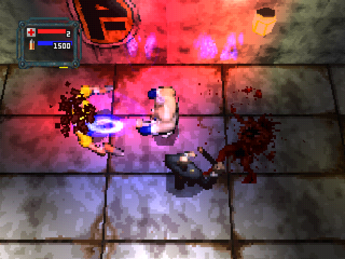Loaded PS1 PlayStation 1 top down shooter action game multiplayer combat dark humor arcade style gameplay retro video game gameplay Greatest Hits edition