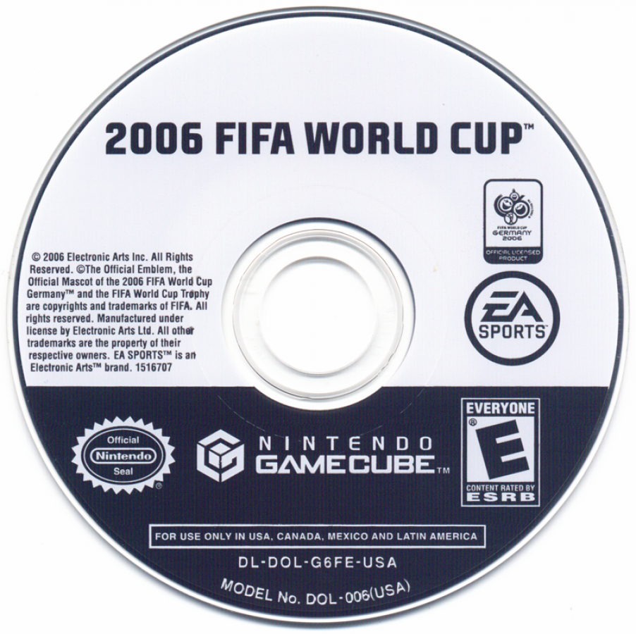 2006 FIFA World Cup disc for GameCube (GC) sports soccer video game