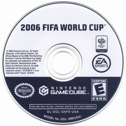 2006 FIFA World Cup disc for GameCube (GC) sports soccer video game