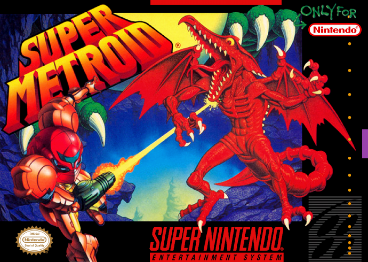 Super Metroid cover art for Super Nintendo Entertainment System (SNES) video game