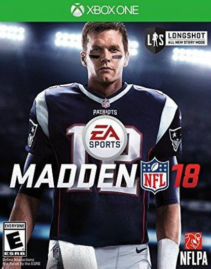 Madden NFL 18 cover art for Xbox One (XONE) sports football video game