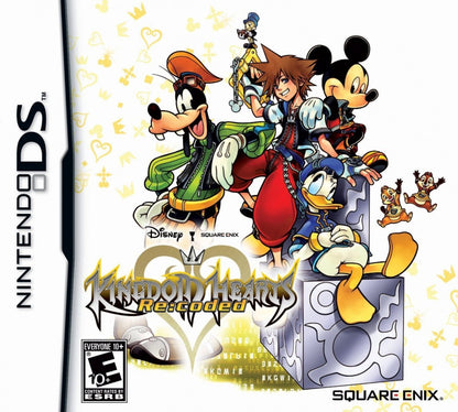 Kingdom Hearts: Re:coded cover art for Nintendo DS (DS) action RPG fantasy adventure video game