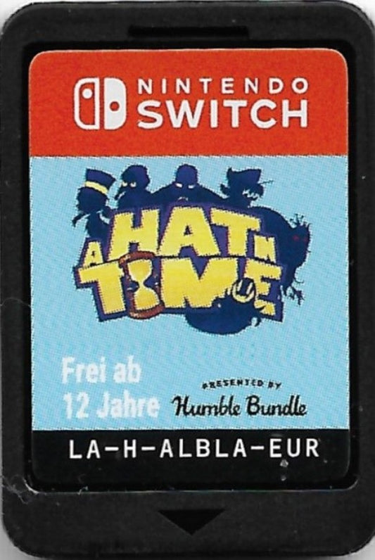 A Hat in Time for Nintendo Switch 3D platformer adventure game featuring Hat Kid colorful worlds collectible time pieces platforming challenges and cartoon style gameplay cartridge