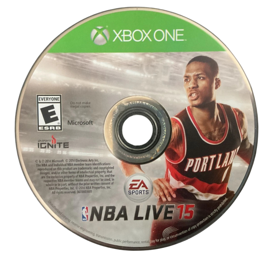 NBA Live 15 disc for Xbox One (XONE) sports basketball video game