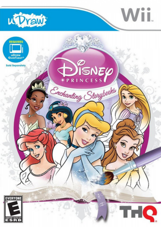 uDraw: Disney Princess: Enchanting Storybooks cover art for Nintendo Wii (Wii) video game