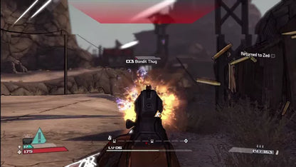 Borderlands [Game of the Year Edition] gameplay for Xbox 360 (X360) first-person shooter role-playing video game