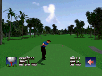 World Cup Golf [Professional Edition] gameplay for PlayStation 1 (PS1) golf sports video game