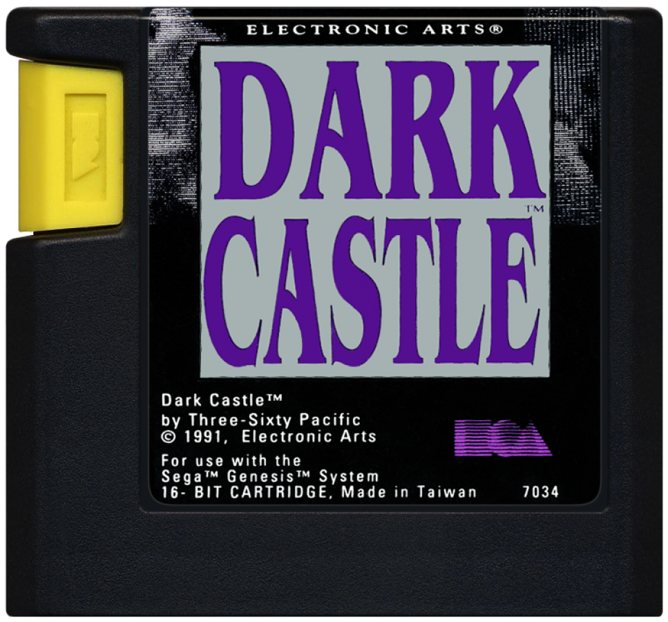 Dark Castle Sega Genesis GEN for retro video game enthusiasts featuring action platforming gameplay medieval castle exploration challenging enemy encounters puzzle elements precise combat classic fantasy adventure and collectible gaming appeal cartridge