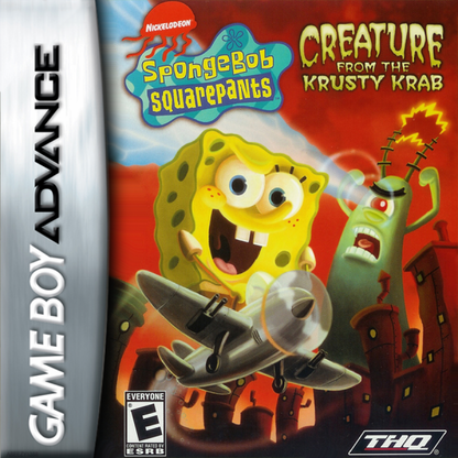 SpongeBob SquarePants: Creature from Krusty Krab cover art for Game Boy Advance (GBA) video game