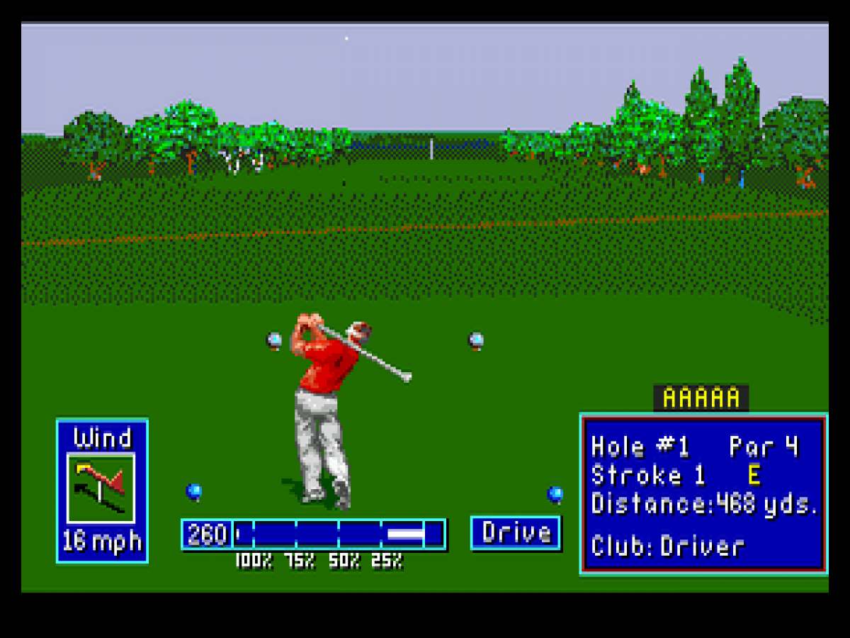 PGA European Tour gameplay for Sega Genesis (GEN) video game