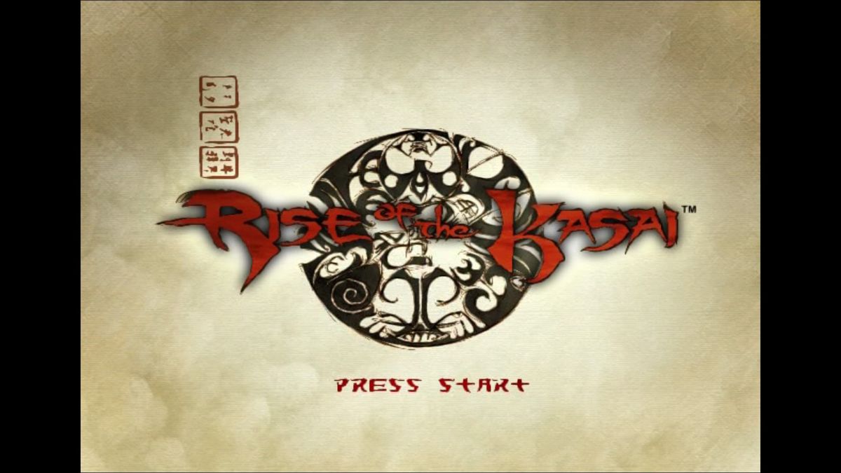 Rise of the Kasai – PlayStation 2 (PS2) video game title screen, action-adventure stealth game.