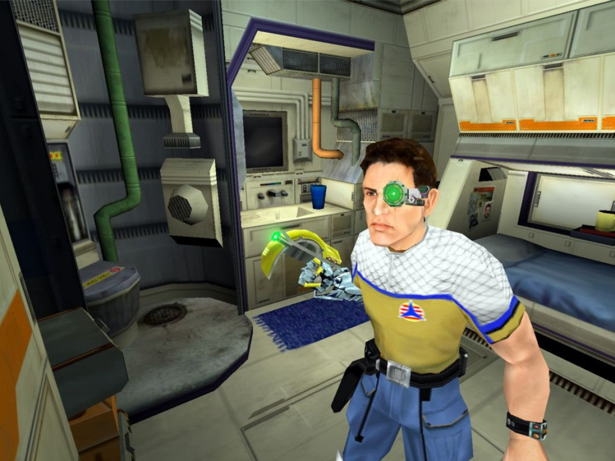 RTX Red Rock – PlayStation 2 (PS2) video game gameplay, sci-fi action-adventure game.