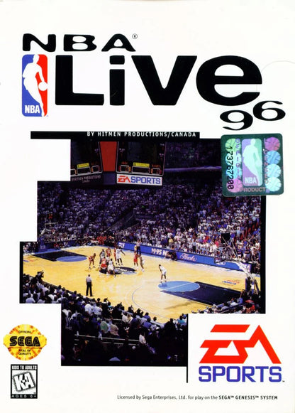 NBA Live 96 cover art for Sega Genesis GEN video game