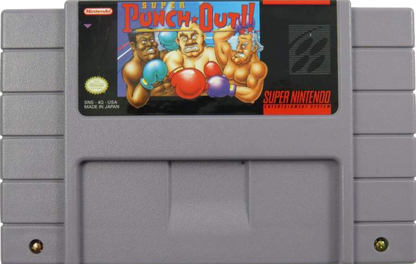 Super Punch-Out Super Nintendo Entertainment System SNES boxing sports video game sequel to Punch-Out Little Mac referee Mario opponents arcade style reflex-based gameplay championship circuit cartridge