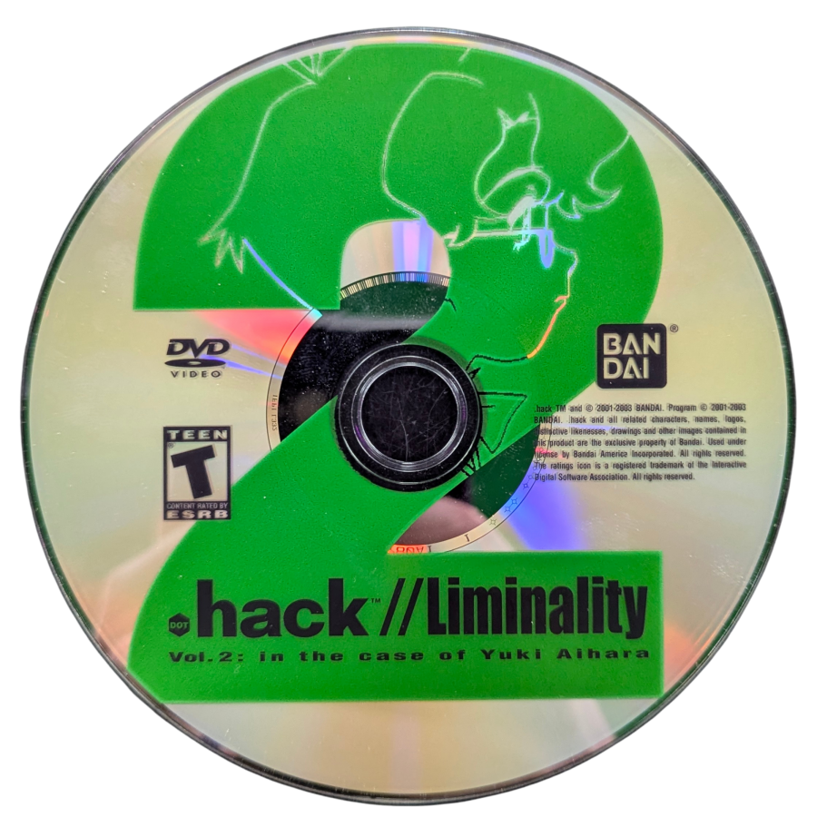 .hack//Mutation for PlayStation 2 (PS2) at Gamers INC, featuring the second chapter of the epic .hack tetralogy where you continue Kite’s journey through "The World" to save his friend Orca, with enhanced real-time combat, data draining mechanics, and the included Liminality Vol. 2 DVD for an immersive multi-media RPG experience movie disc dvd