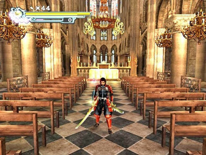 Onimusha 3 Demon Siege for the PlayStation 2 featuring action adventure gameplay with samurai and modern day characters demon slaying combat cinematic storytelling and time travel between feudal Japan and Paris gameplay
