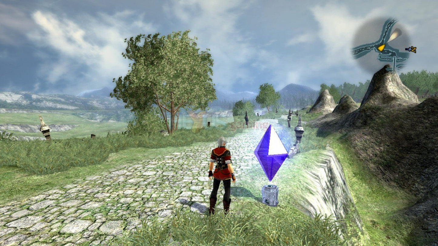 Enchanted Arms Xbox 360 for retro video game enthusiasts featuring fantasy role playing gameplay turn based combat strategic party building magical golem companions expansive world exploration character progression systems and immersive JRPG gaming experience and collectible gaming appeal gameplay