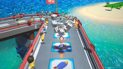 Wii Party U Nintendo Wii U Wii U for party and multiplayer video game fans featuring a variety of mini games GamePad focused gameplay motion controls competitive challenges cooperative activities board game modes and family friendly entertainment collectible gaming appeal gameplay