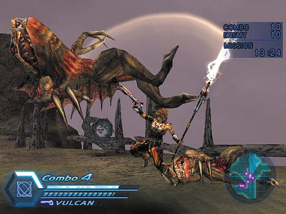 Crimson Sea 2 PlayStation 2 PS2 for action hack and slash video game fans featuring fast paced sci fi combat futuristic weapons large scale enemy battles character abilities anime inspired storytelling mission based gameplay space adventure collectible gaming appeal gameplay