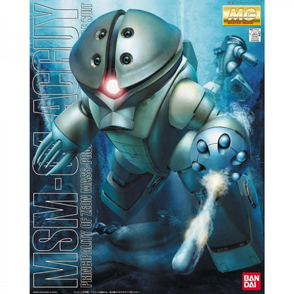 MSM-04 Acguy Bandai Hobby MG model kit, Master Grade Gunpla, classic amphibious mobile suit, detailed buildable Gundam mecha collectible front cover