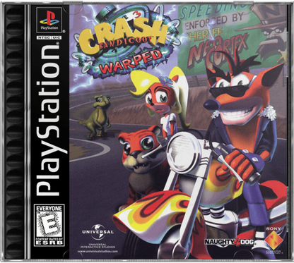 Crash Bandicoot: Warped cover art for PlayStation 1 (PS1) video game
