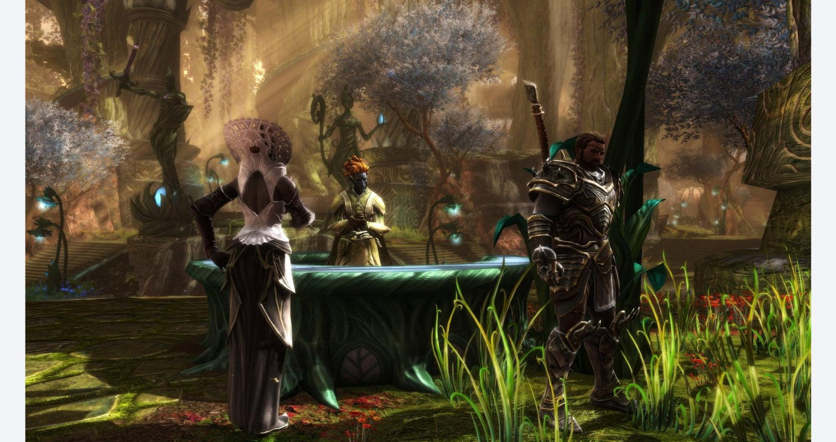 Kingdoms of Amalur Re-Reckoning for PlayStation 4, gameplay for an action role-playing video game with fantasy combat, open-world exploration, character customization, and epic adventure gameplay