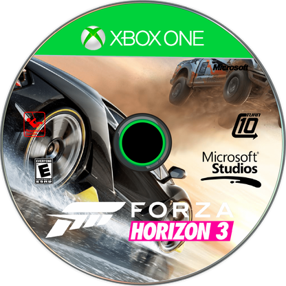 Forza Horizon 3 game for the Xbox One featuring open world racing gameplay set in Australia with a large selection of cars dynamic weather events customizable festivals and online multiplayer exploration and competition disc