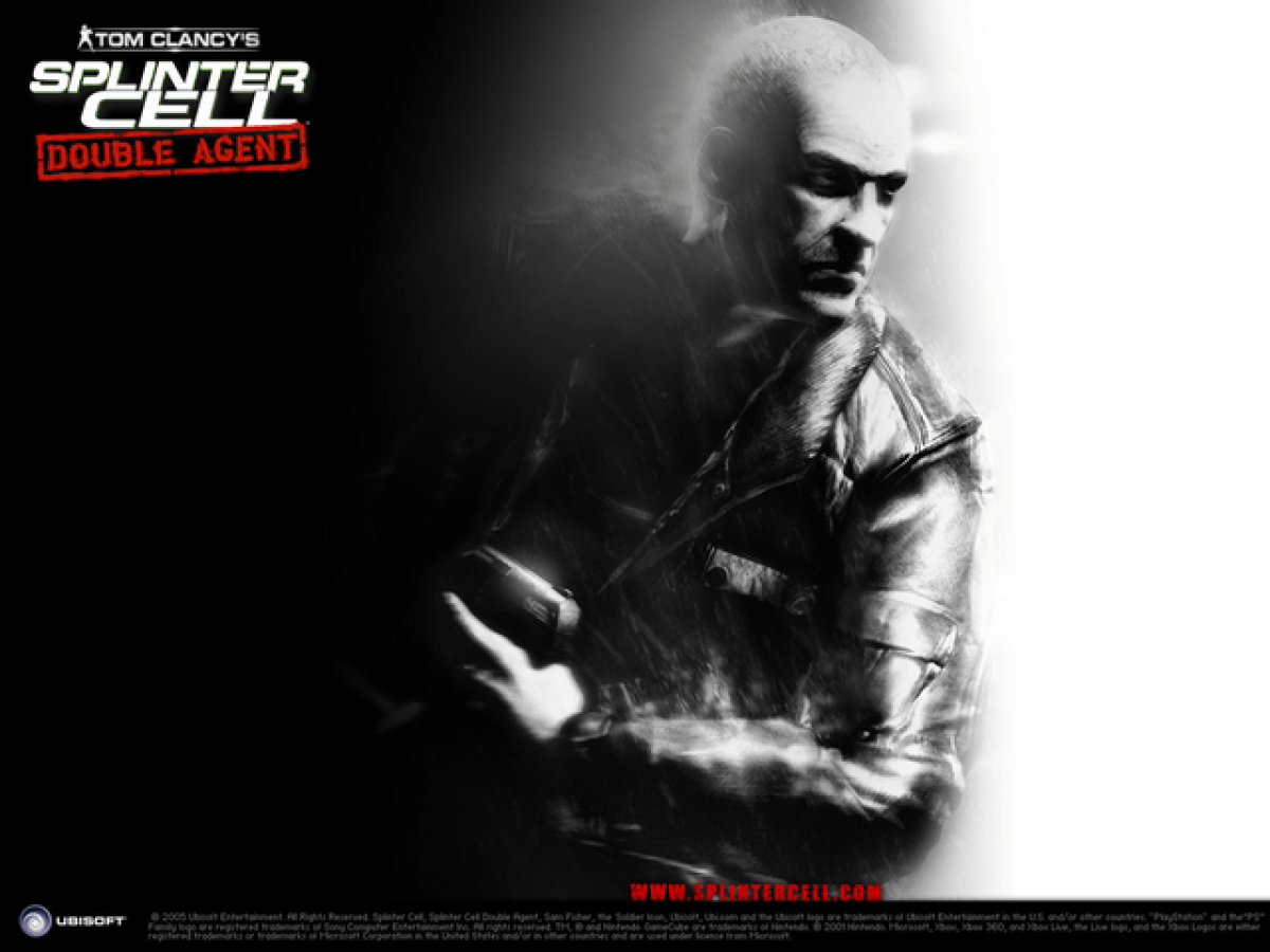 Tom Clancy’s Splinter Cell Double Agent for Xbox featuring stealth espionage action visuals title screen