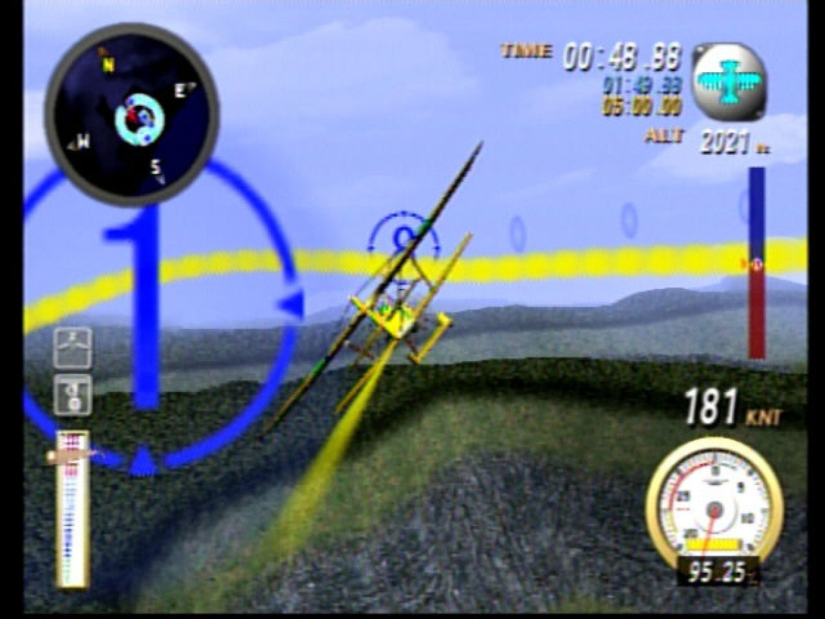 Sky Odyssey PS2 PlayStation 2 flight adventure simulation game retro video game gameplay