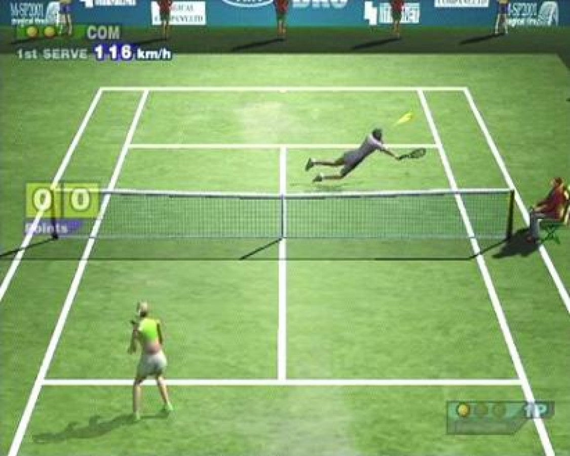 Hard Hitter Tennis gameplay for Playstation 2 (PS2) video game