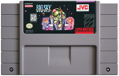 Big Sky Trooper cartridge for Super Nintendo Entertainment System SNES retro video game