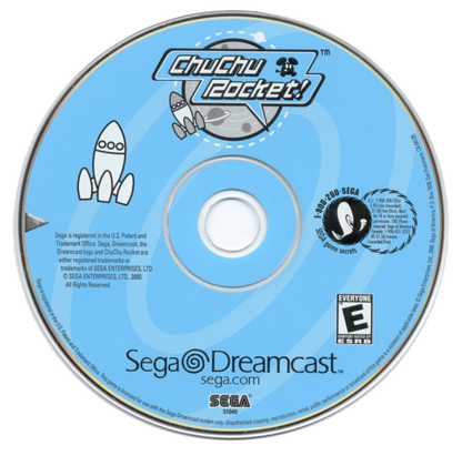 ChuChu Rocket Sega Dreamcast retro video game puzzle game disc