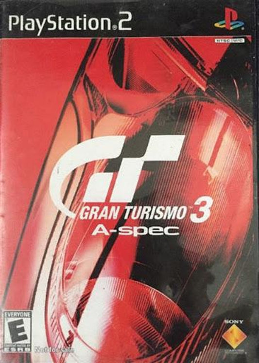 Gran Turismo 3 A Spec Racing Pack Edition release for the PlayStation 2 featuring realistic driving simulation gameplay with licensed cars detailed tracks and competitive racing modes for motorsport enthusiasts front cover