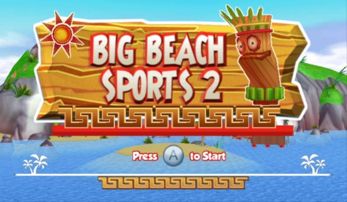 Big Beach Sports 2 title screen art for Nintendo Wii (Wii) video game