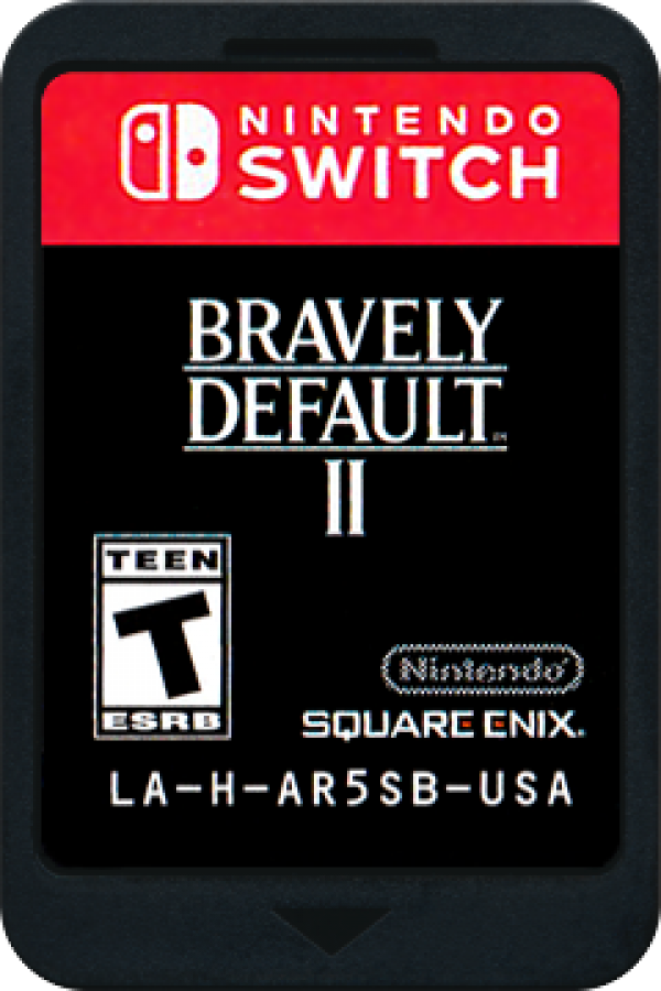 Bravely Default II disc art for Nintendo Switch (NS) video game