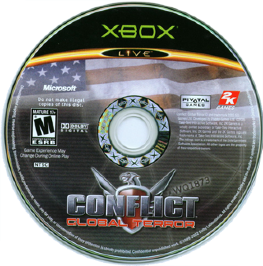 Conflict: Global Terror disc art for Xbox (XBOX) video game