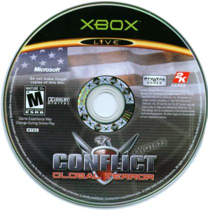 Conflict: Global Terror disc art for Xbox (XBOX) video game