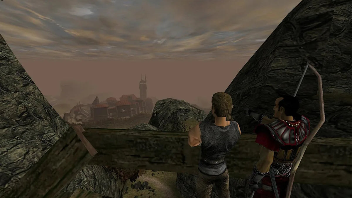Gothic Classic Khorinis Saga Nintendo Switch for action role playing video game fans featuring open world fantasy exploration immersive storytelling character progression real time combat challenging quests medieval setting classic RPG gameplay collectible gaming appeal gameplay
