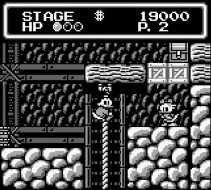 Duck Tales Game Boy Disney platformer action video game Scrooge McDuck treasure hunting pogo jump cane bounce Capcom NES port handheld retro classic 8-bit gameplay screenshot