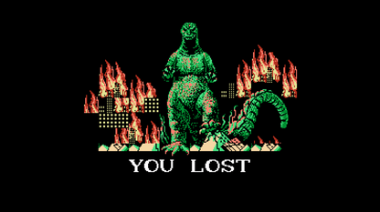 Godzilla 2 Nintendo Entertainment System NES for retro video game enthusiasts featuring turn based strategy gameplay giant monster battles classic kaiju action tactical map movement city destruction iconic Toho monsters 8 bit adventure collectible gaming appeal gameplay