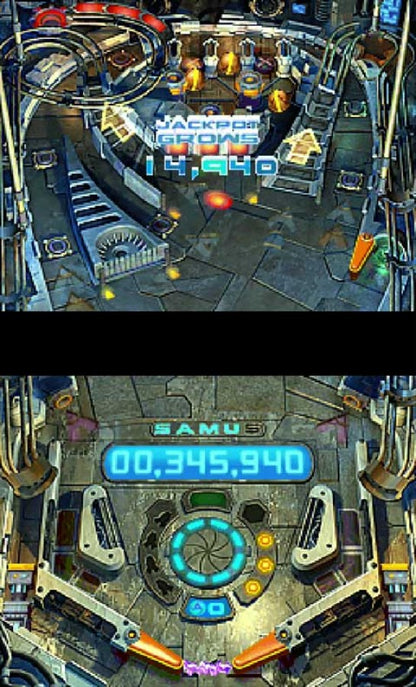 Metroid Prime Pinball game for the Nintendo DS featuring pinball style gameplay with Metroid themed tables boss battles power ups and fast paced arcade action using touch controls gameplay