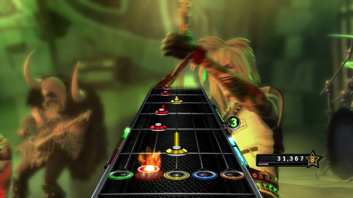 Guitar Hero 5 gameplay for Xbox 360 (X360) music rhythm video game