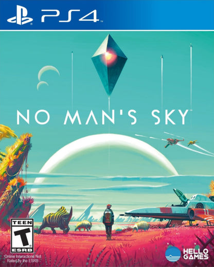 No Mans Sky PS4 inspired design featuring expansive sci fi exploration aesthetic procedurally generated galaxies space survival alien worlds interstellar travel futuristic spacecraft cosmic adventure vibrant planetary discovery gameplay presentation cover art