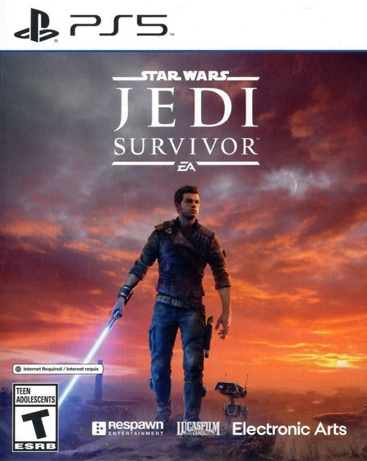 Star Wars: Jedi Survivor cover art for PlayStation 5 (PS5) action adventure video game