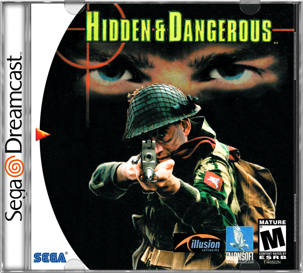 Hidden and Dangerous cover art for Sega Dreamcast (DC) video game