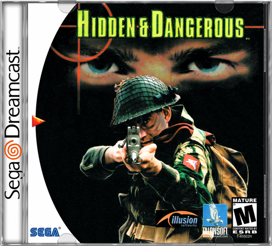 Hidden and Dangerous cover art for Sega Dreamcast (DC) video game