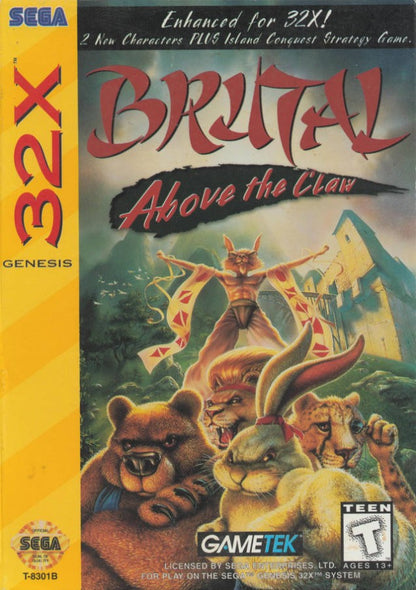 Brutal: Above the Claw cover art for Sega 32X (32X) fighting video game