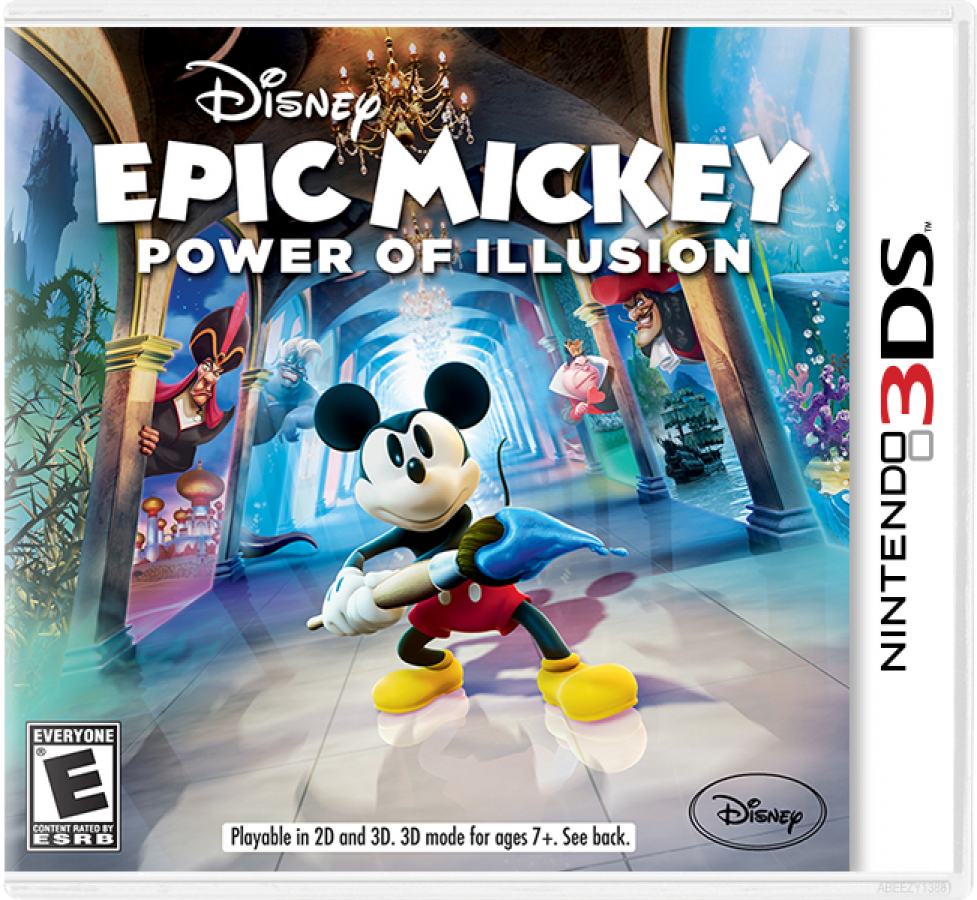 Disney Epic Mickey: Power of Illusion cover art for Nintendo 3DS (3DS) video game