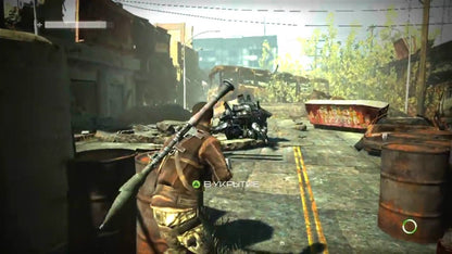 Terminator Salvation gameplay for Xbox 360 (X360) third-person shooter action video game